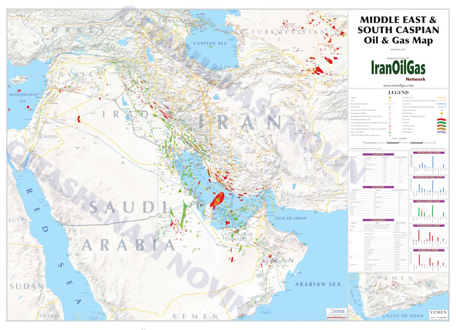 New edition of Middle East and South Caspian Oil & Gas Map launched